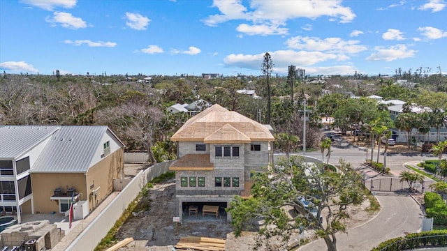 aerial view of property and surrounding area