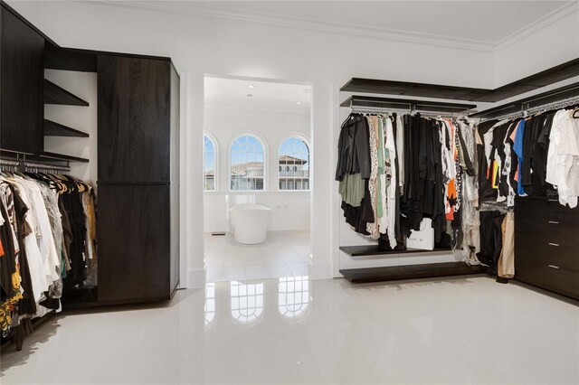 3909 Casey Key Rd, Nokomis, FL 34275 - walk in closet with tile patterned floors