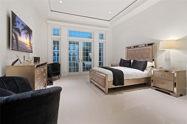 3909 Casey Key Rd, Nokomis, FL 34275 - bedroom with french doors and access to exterior