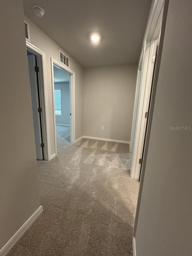 13633 NW 14th Pl, Newberry, FL 32669 - hallway featuring carpet, visible vents, and baseboards