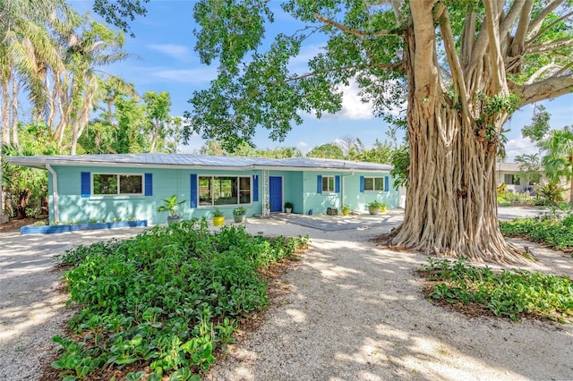 ranch-style home with driveway