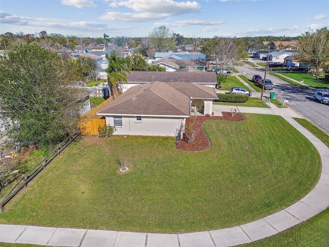 drone / aerial view featuring a residential view