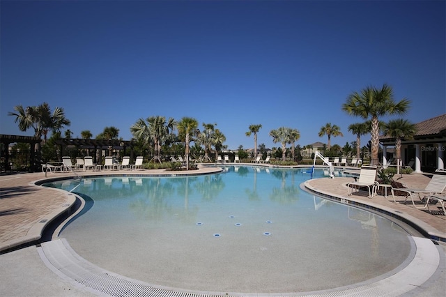 community pool featuring a patio