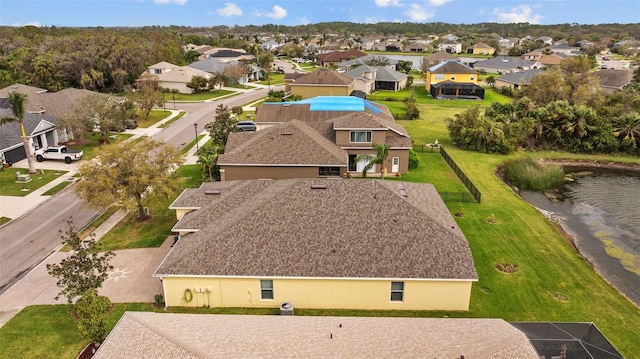 drone / aerial view featuring a residential view