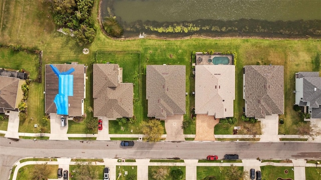 aerial view featuring a residential view