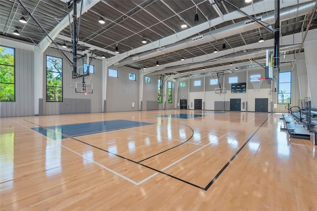 view of sport court with community basketball court