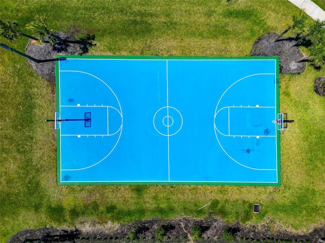 view of basketball court