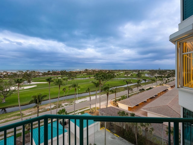 exterior space with golf course view