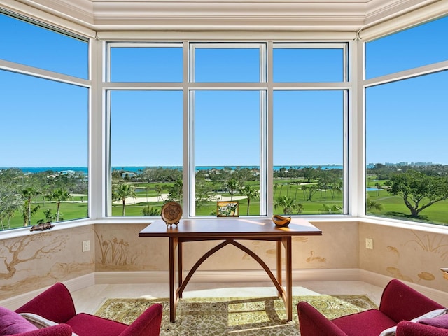 sunroom / solarium with plenty of natural light