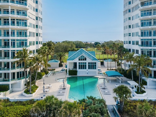 view of pool