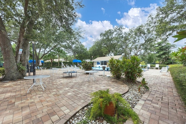 5614 Garden Lakes Dr, Bradenton, FL 34203 - view of property's community with a patio