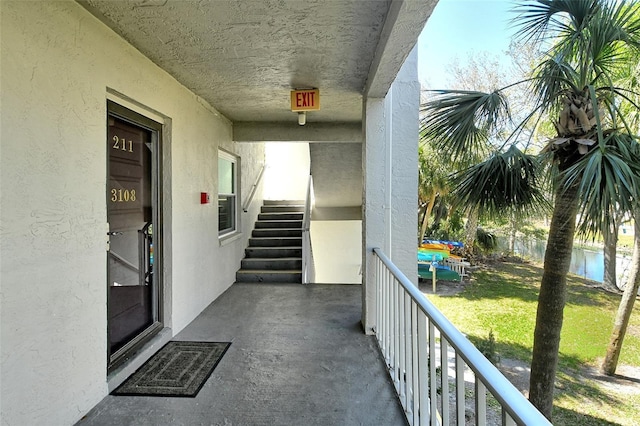 view of balcony