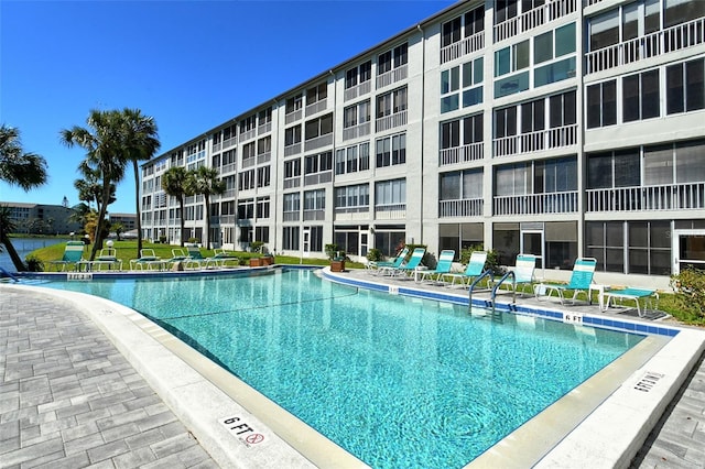 community pool featuring a patio