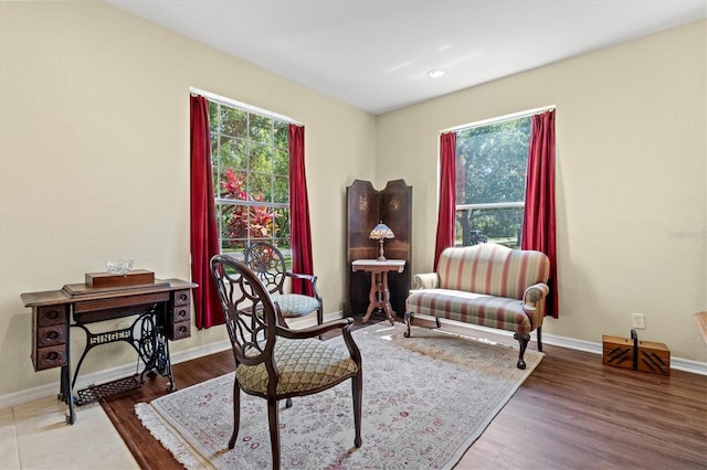 6156 41st St E, Bradenton, FL 34203 - living area with wood finished floors and recessed lighting