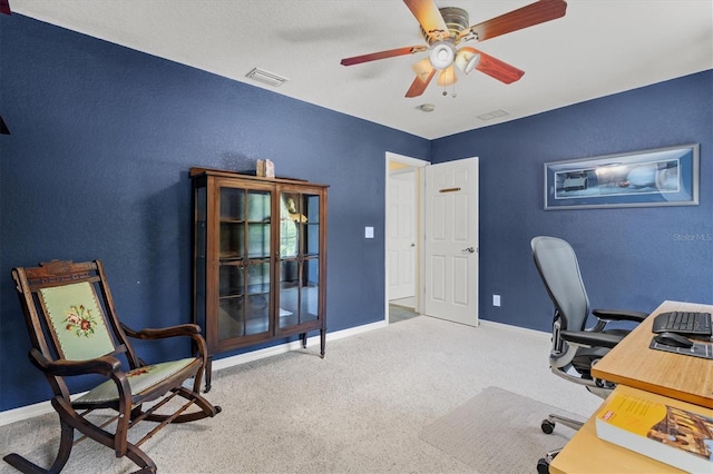 6156 41st St E, Bradenton, FL 34203 - office with carpet and ceiling fan