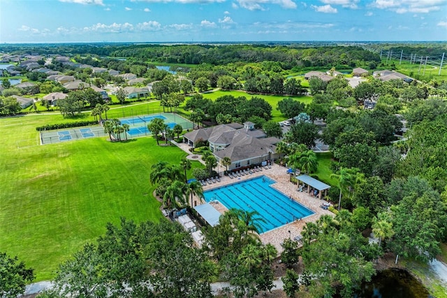 birds eye view of property