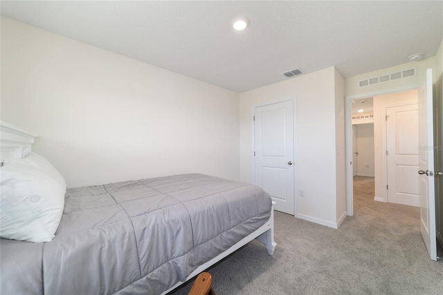 6677 SW 81st Loop, Ocala, FL 34476 - bedroom featuring recessed lighting, visible vents, baseboards, and carpet