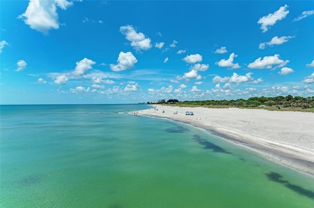 property view of water with a view of the beach