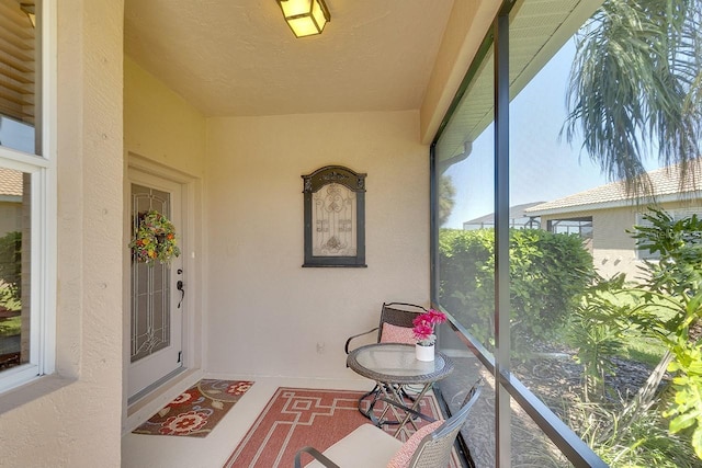 view of sunroom / solarium