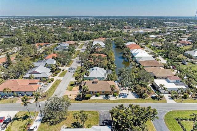 drone / aerial view with a residential view