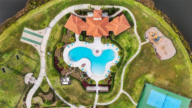 drone / aerial view