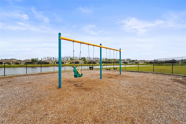 community playground featuring fence