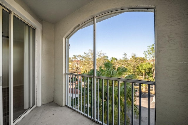 view of balcony