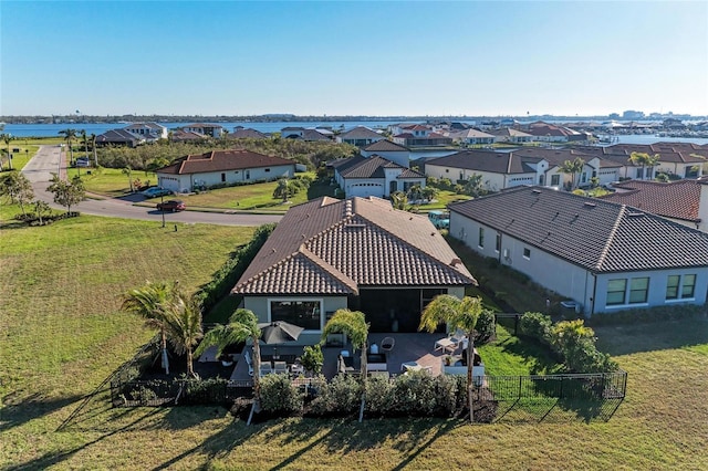 birds eye view of property featuring a residential view