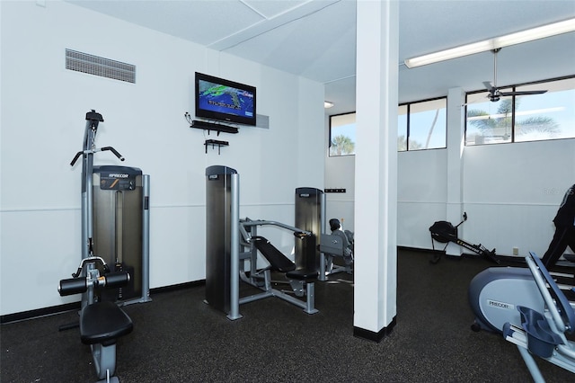 view of workout area