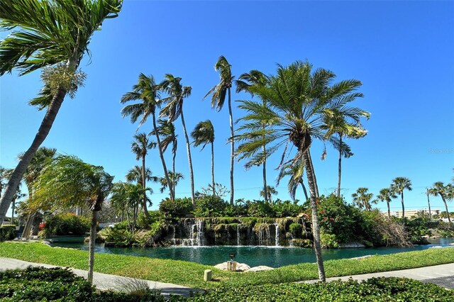 view of property's community featuring a water view
