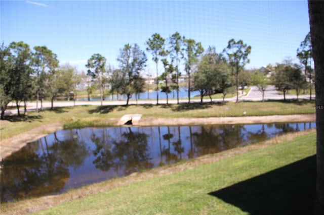 view of water feature