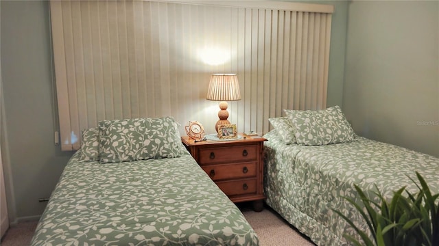 bedroom with carpet floors