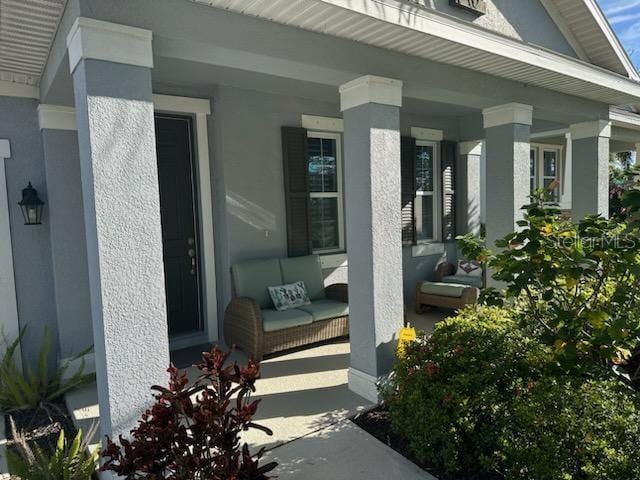 view of patio / terrace with a porch