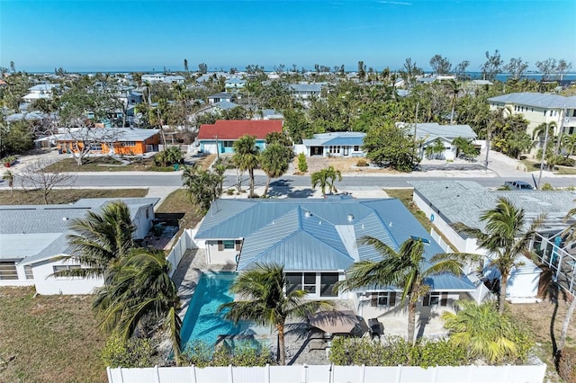 bird's eye view featuring a residential view