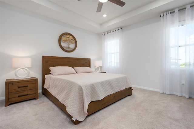 3677 Turning Tides Ter, Bradenton, FL 34208 - bedroom with carpet flooring, multiple windows, baseboards, and recessed lighting