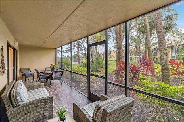 view of sunroom / solarium