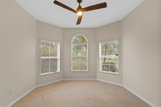 5412 72nd Ter E, Ellenton, FL 34222 - spare room featuring carpet flooring, ceiling fan, and baseboards