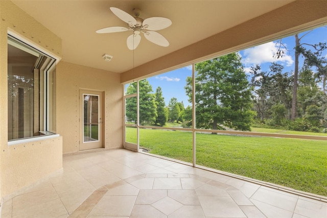 5412 72nd Ter E, Ellenton, FL 34222 - unfurnished sunroom featuring view of scattered trees