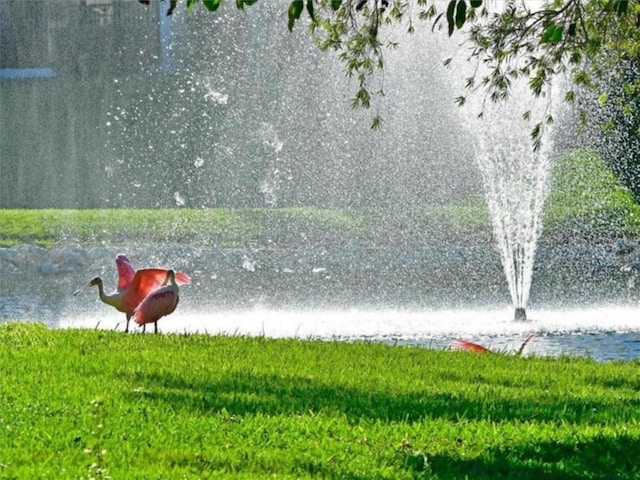 view of property's community featuring a water view