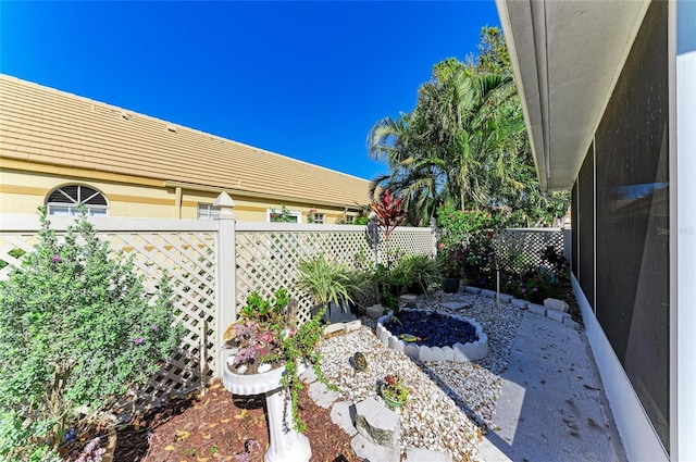 view of patio / terrace with a fenced backyard