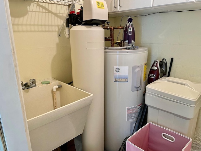 utility room with a sink