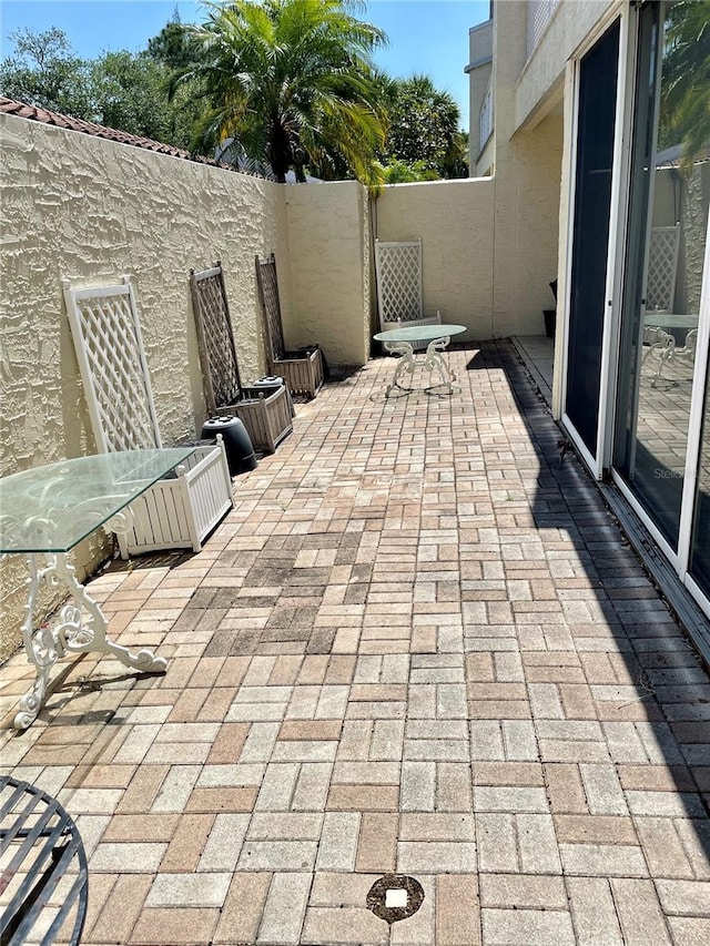 view of patio / terrace with a fenced backyard