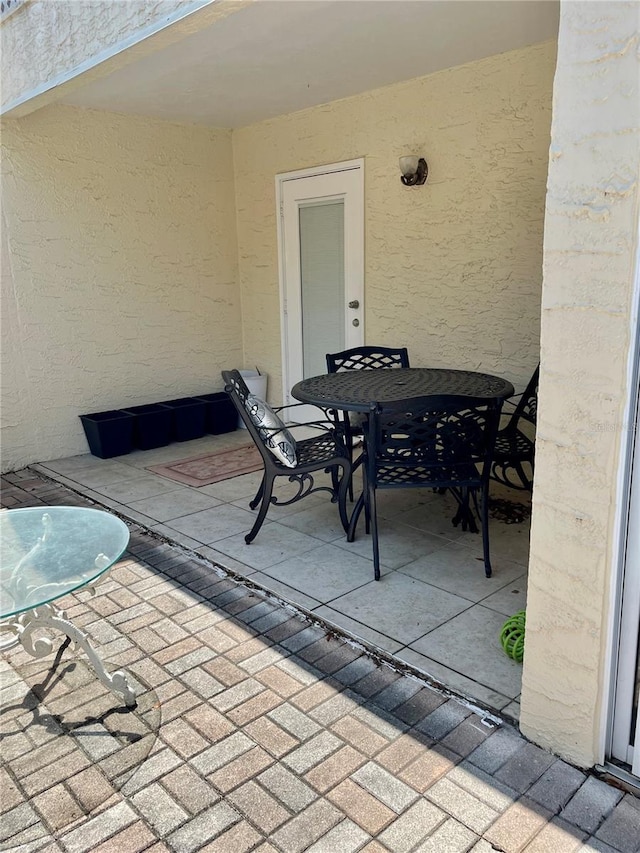 view of patio / terrace with outdoor dining space