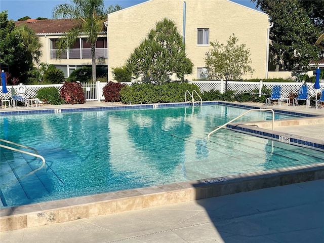 pool with fence