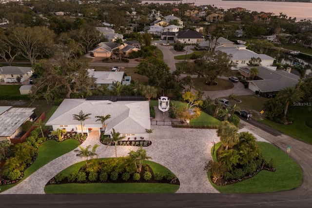 bird's eye view featuring a residential view