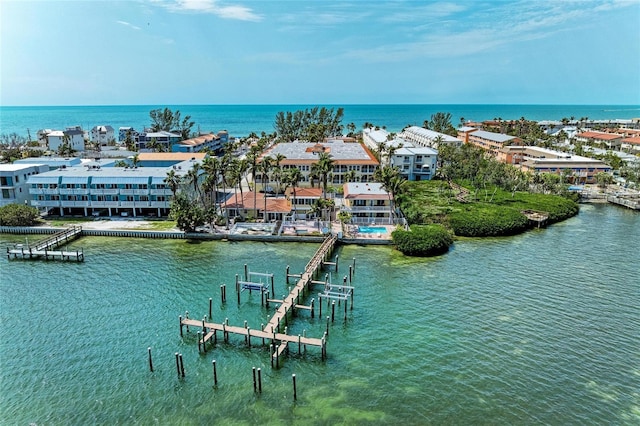 exterior space featuring a boat dock