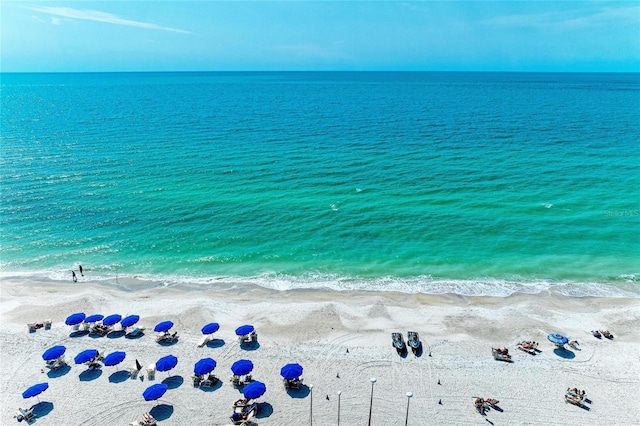 water view featuring a view of the beach