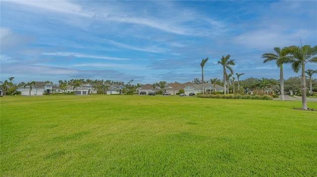 view of yard featuring a residential view