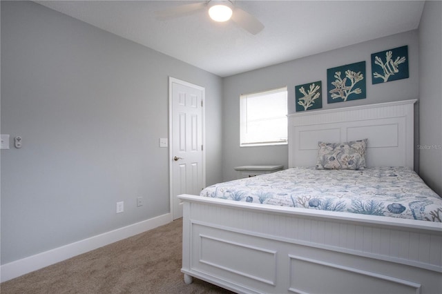 800 Everest Rd, Venice, FL 34293 - carpeted bedroom with a ceiling fan and baseboards