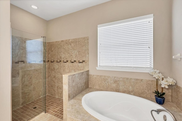 1290 Cielo Ct, North Venice, FL 34275 - full bathroom with tiled shower and a bath